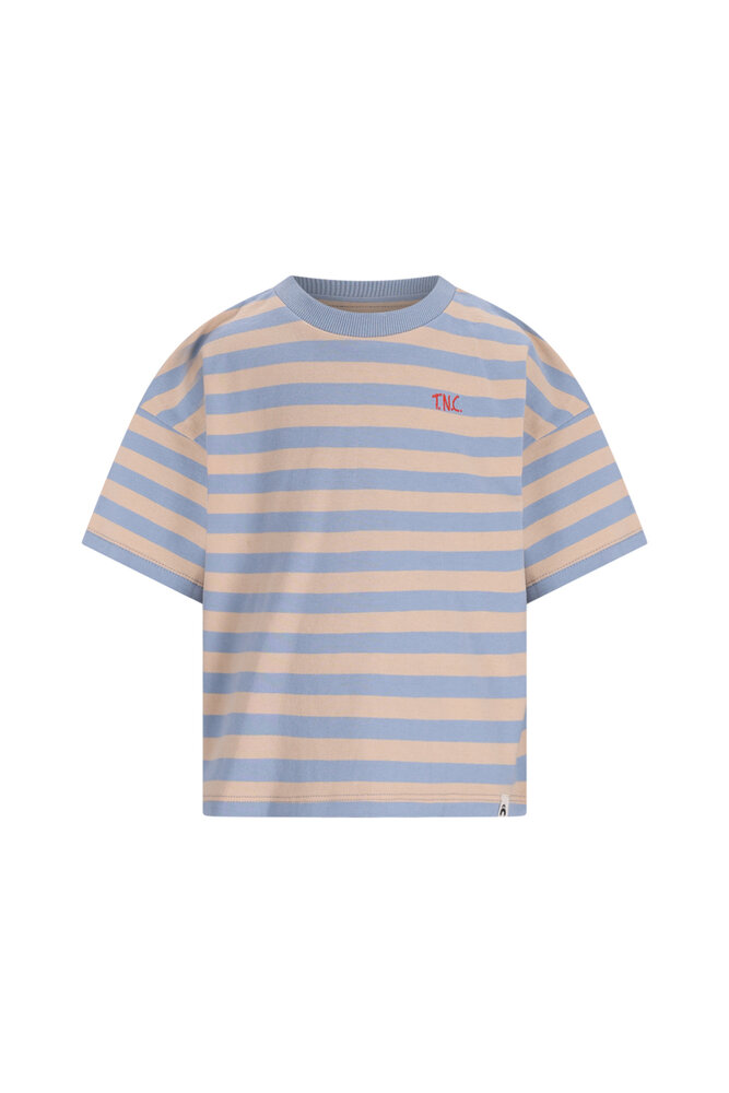 The New Chapter D603-0455 T-Shirt Bo Blue Beige Stripes