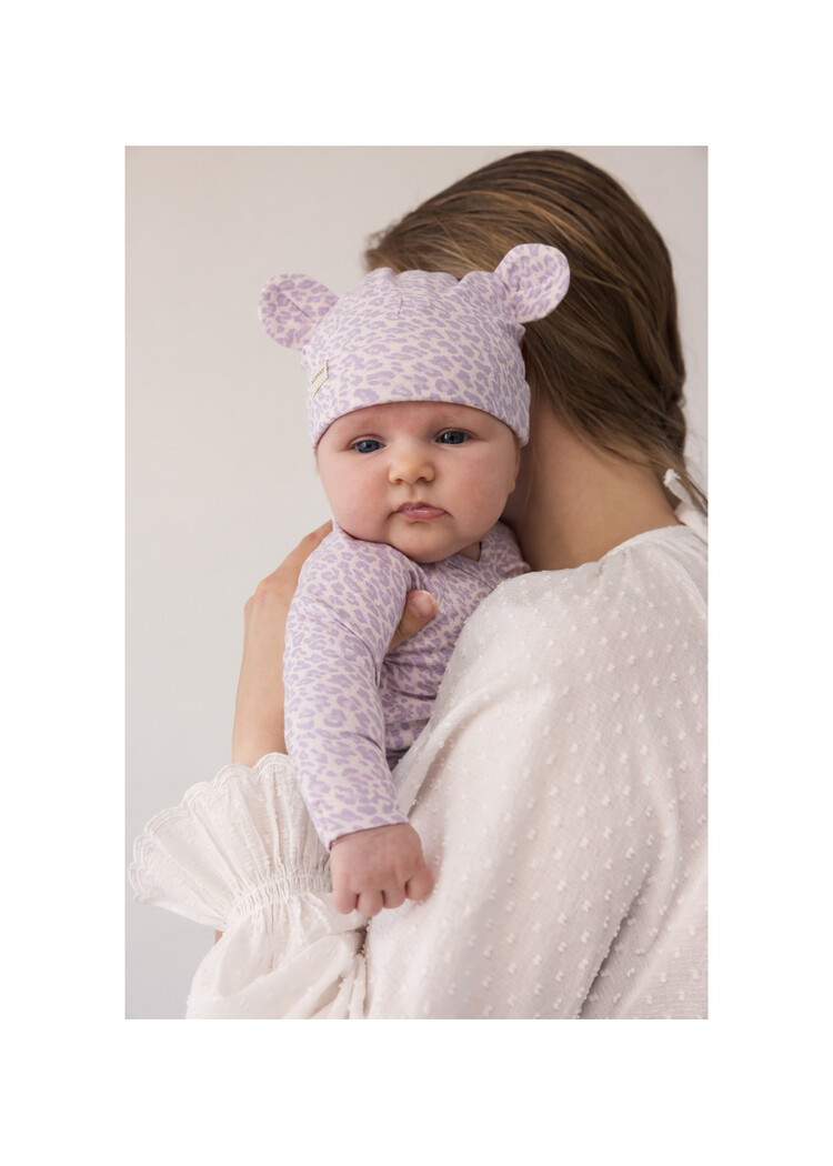 MarMar Copenhagen romper met lila leopard print