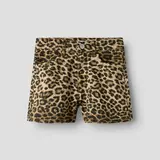 Name It 13248460 NKFROSE HW SHORTS 4444-TD Silver Mink Leopard