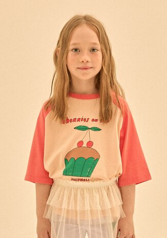 Jelly Mallow t-shirt met cupcake print