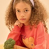 Jelly Mallow rood/oranje sweater met olifant print
