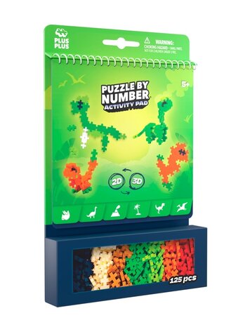 Plus Plus Activity Pad Dinosaurs 125ST