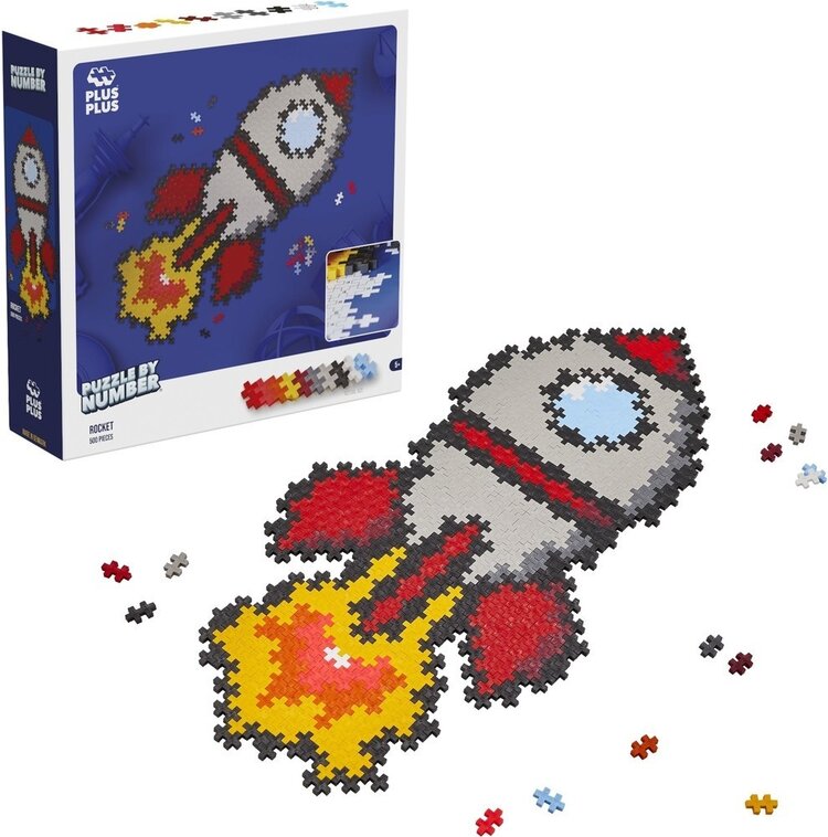 Plus Plus Puzzle By Number Raket 500ST