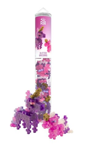 Plus Plus Tube Glitter Unicorns 100ST