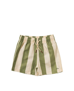 Salted Stories SASS26-618SAH069 Wide Stripe | Swim Shorts Iguana