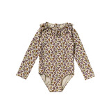 Salted Stories SASS26-122SAT Sparkly Flower | Bodysuit Bombay Brown