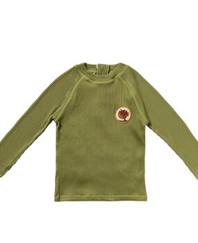 Salted Stories SASS26-618SDC Solid Rib | Swim Longsleeve Iguana