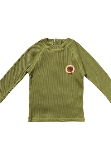 Salted Stories SASS26-618SDC Solid Rib | Swim Longsleeve Iguana