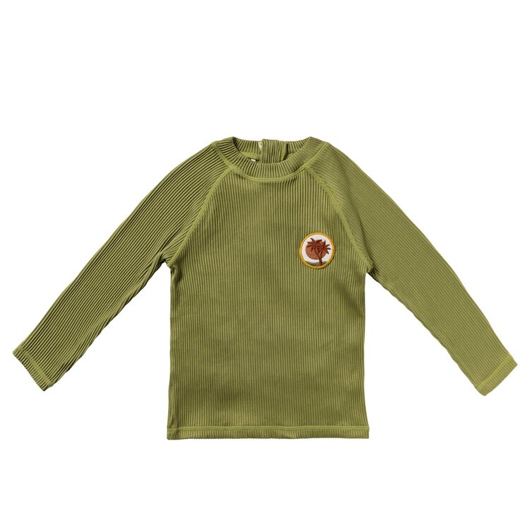Salted Stories SASS26-618SDC Solid Rib | Swim Longsleeve Iguana