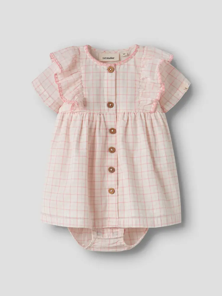 Lil Atelier jurk voor baby's roze