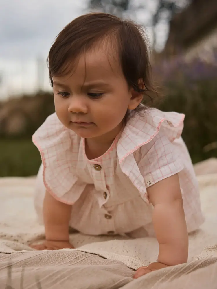 Lil Atelier jurk voor baby's roze