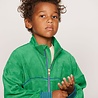 Mini Rodini Table tennis patch terry cardigan green