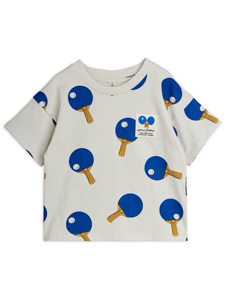 Mini Rodini Table tennis aop ss tee grey