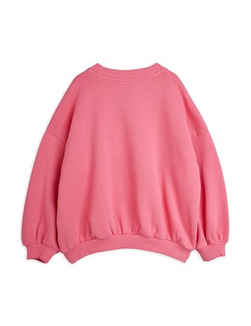 Mini Rodini Cat chenille sweatshirt pink