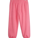 Mini Rodini Plain piping sweatpants pink