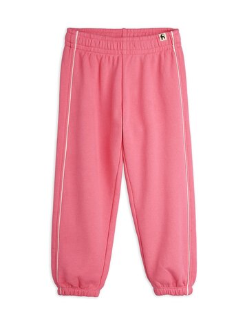 Mini Rodini Plain piping sweatpants pink