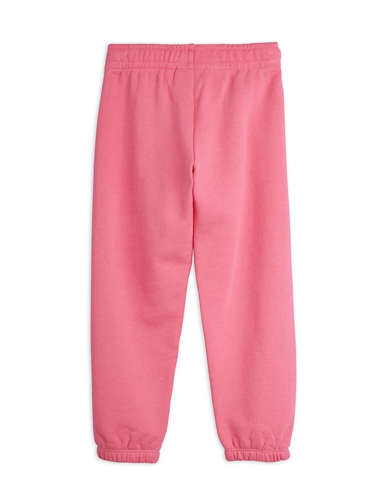 Mini Rodini Plain piping sweatpants pink