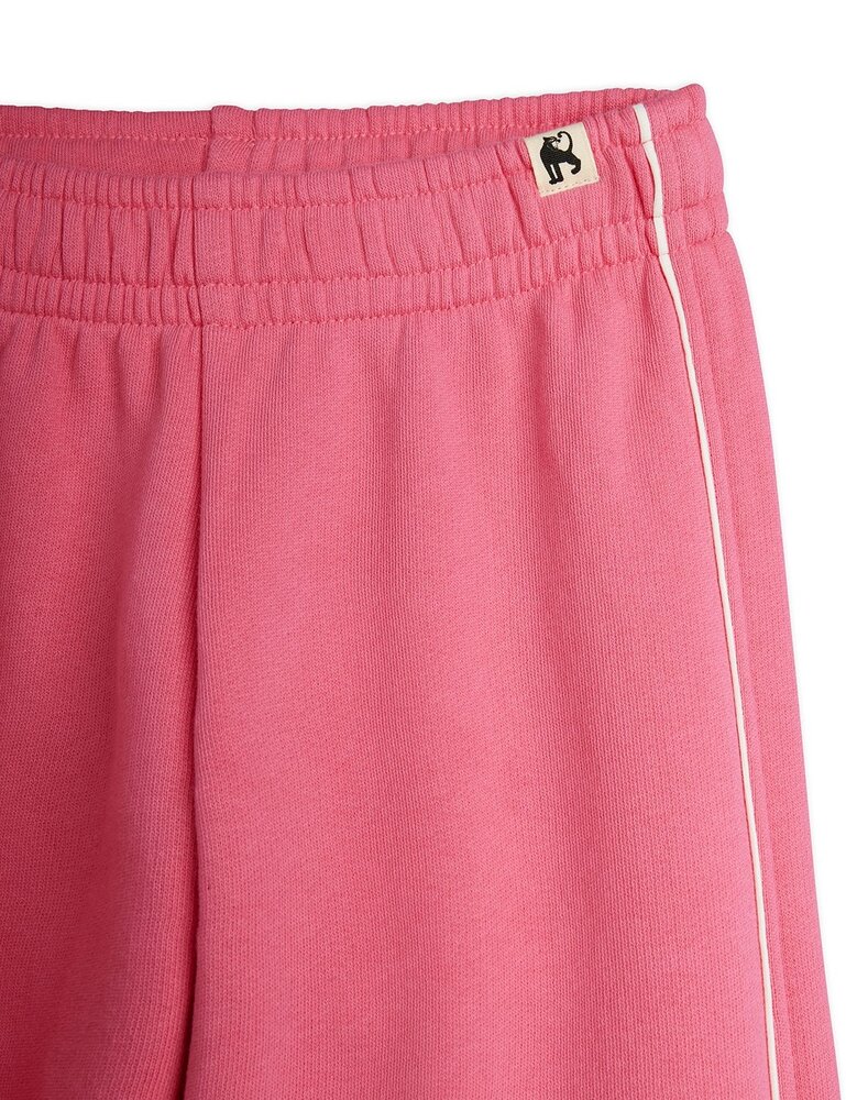 Mini Rodini Plain piping sweatpants pink