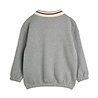 Mini Rodini Panther patch piping collar sweatshirt grey melange