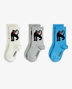 Mini Rodini Panther 3-pack socks