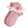 Mini Rodini Heart lace 1-pack socks pink