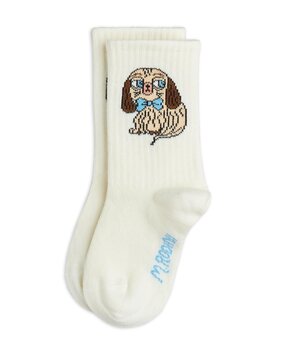 Mini Rodini Dog 1-pack socks off-white