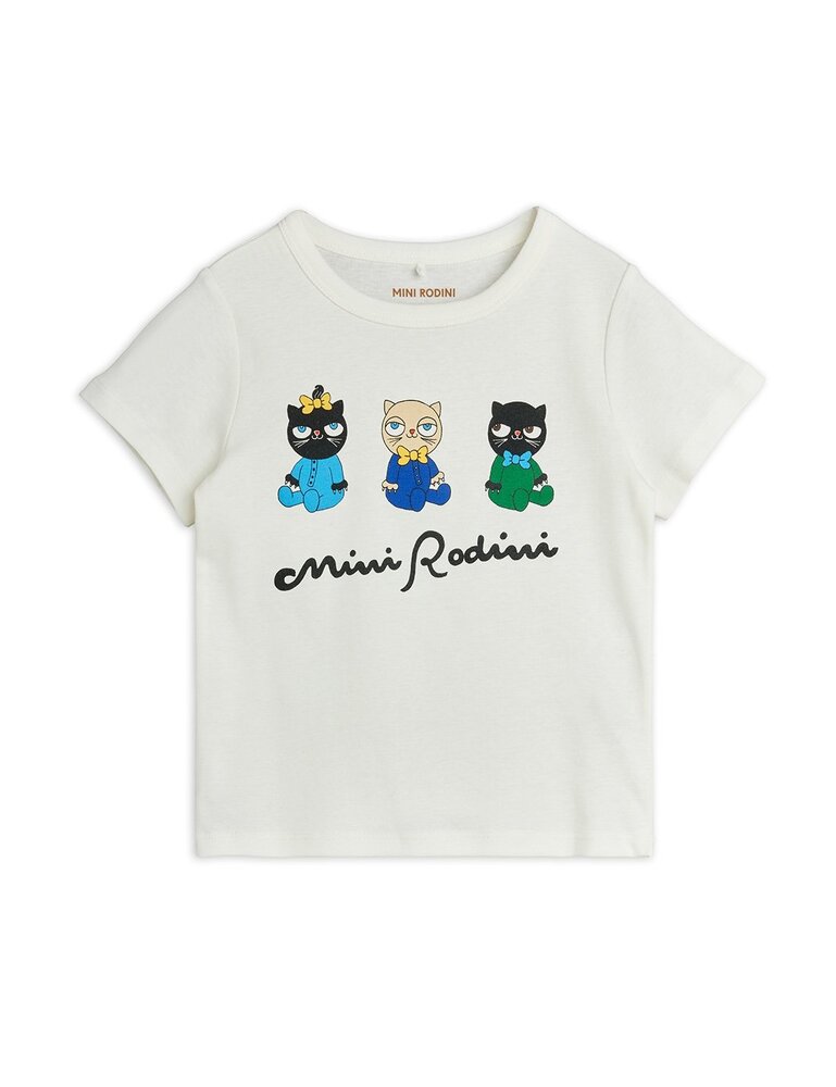 Mini Rodini Minibabies sp ss tee white