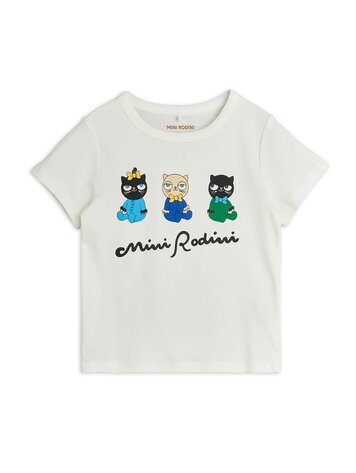 Mini Rodini Minibabies sp ss tee white