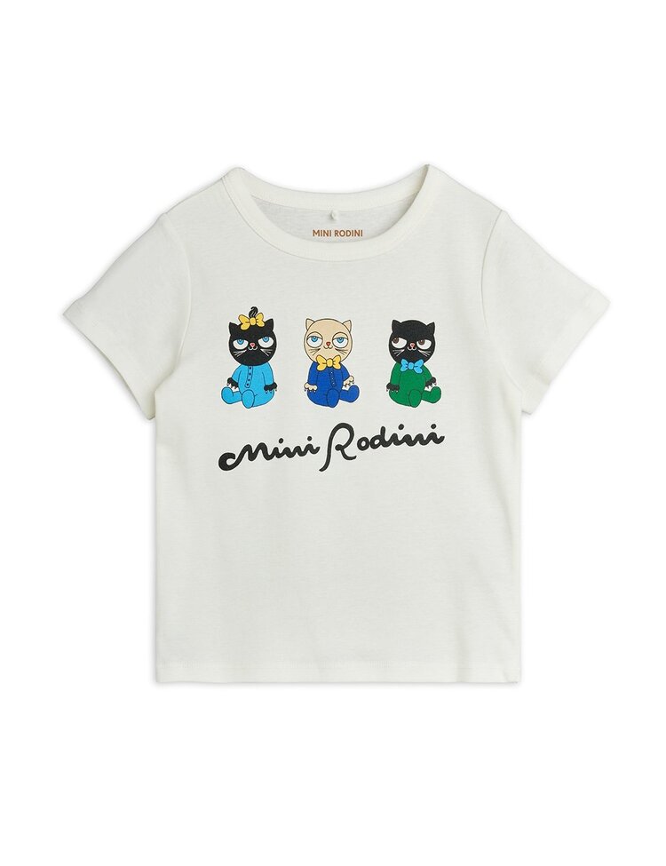 Mini Rodini Minibabies sp ss tee white