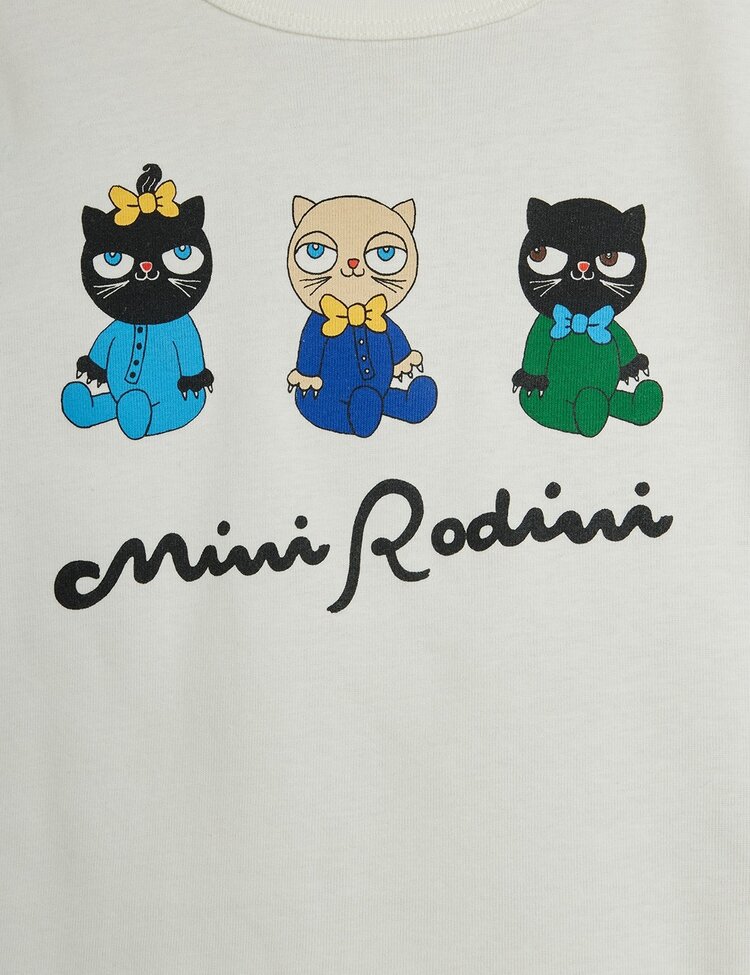 Mini Rodini Minibabies sp ss tee white