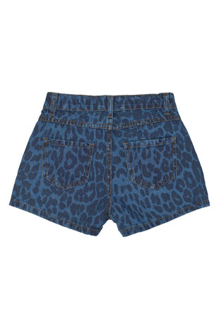 The New TNPrima Regular Fit Denim Shorts Medium Blue Denim AOP