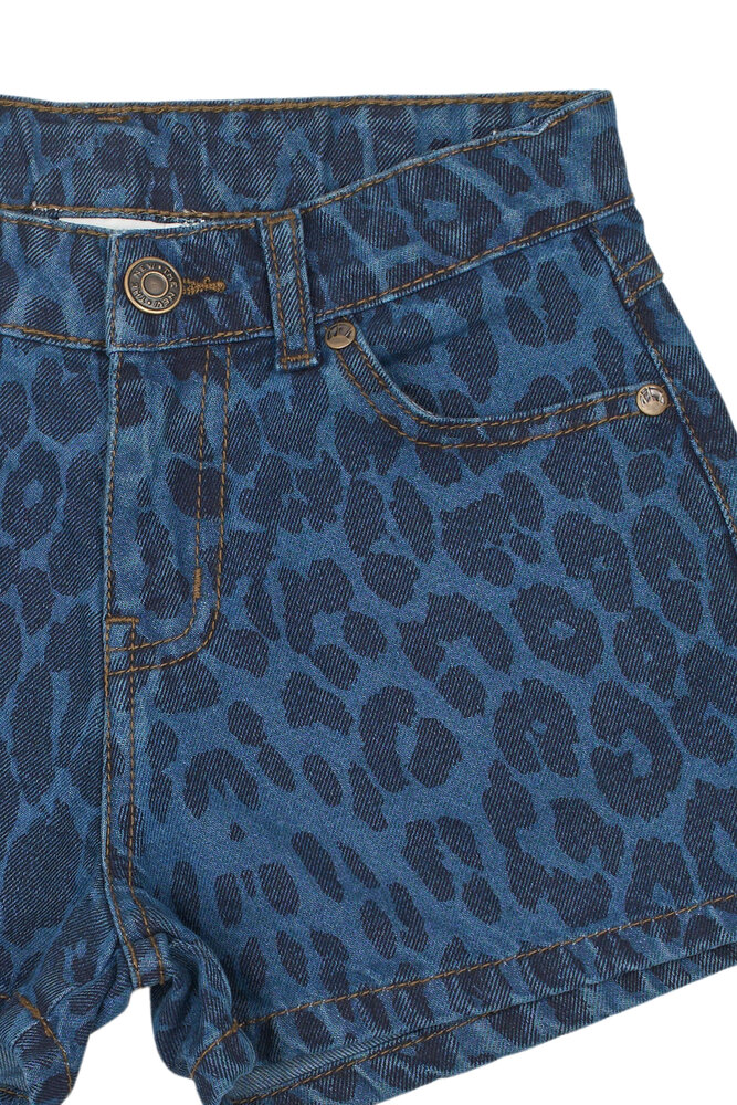 The New TNPrima Regular Fit Denim Shorts Medium Blue Denim AOP