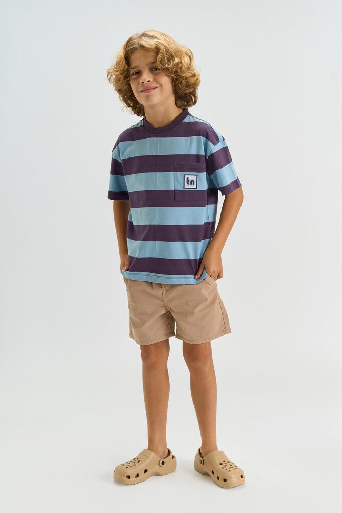 The New TNThomson OS S_S Tee Forever Blue Striped