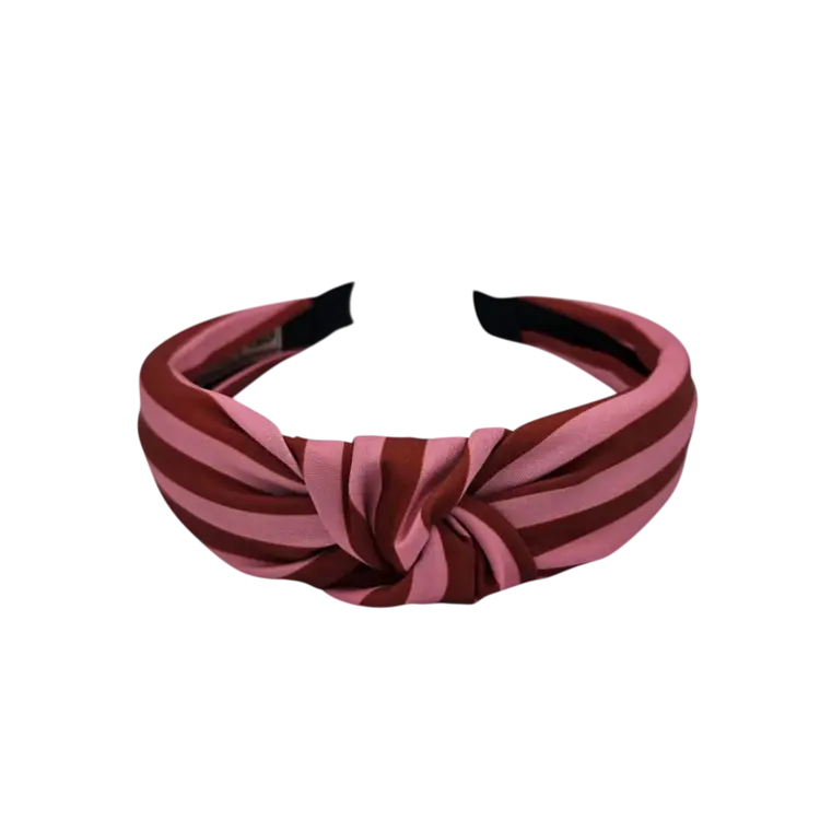 Altijd Knap Haarband Sunny Stripes Rood Roze
