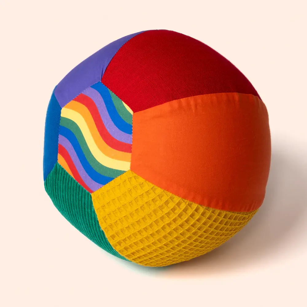Little Botanic label Sensorische Ballonbal Regenboog