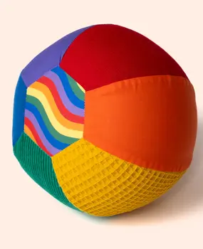 Little Botanic label Sensorische Ballonbal Regenboog