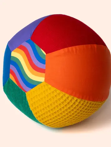 Little Botanic label Sensorische Ballonbal Regenboog