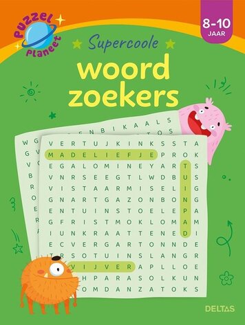 Deltas Puzzelplaneet - Supercoole woordzoekers (8-10 jaar)