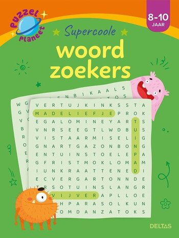 Deltas Puzzelplaneet - Supercoole woordzoekers (8-10 jaar)