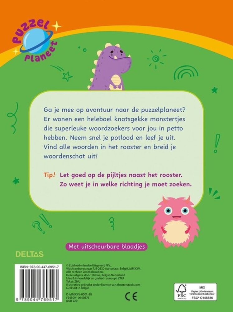 Deltas Puzzelplaneet - Supercoole woordzoekers (8-10 jaar)