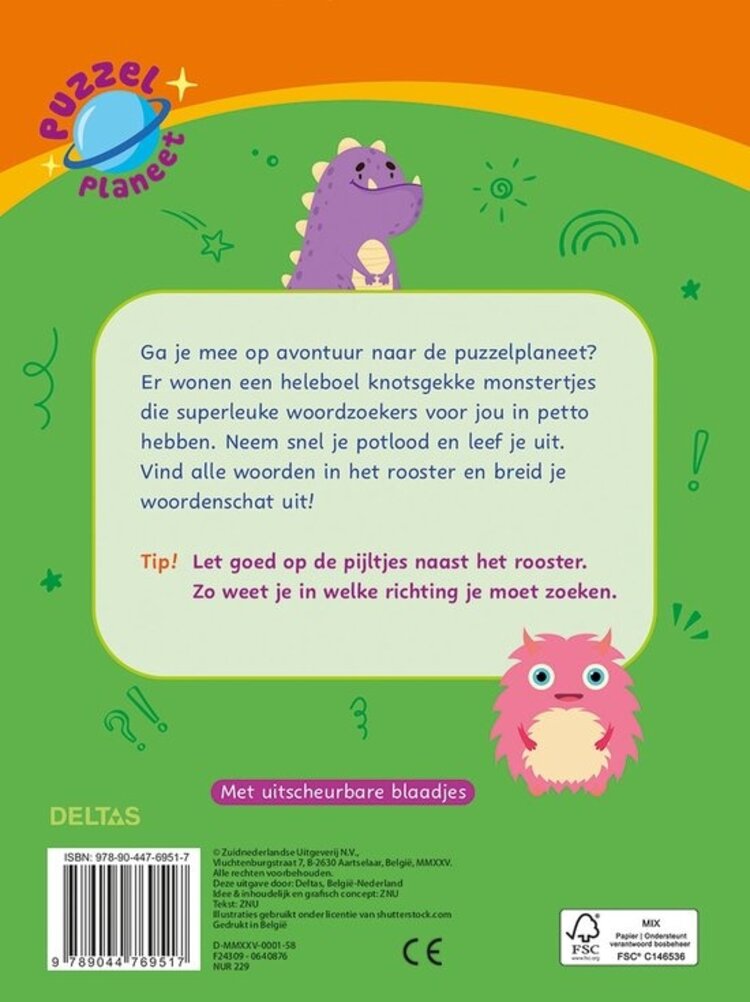 Deltas Puzzelplaneet - Supercoole woordzoekers (8-10 jaar)