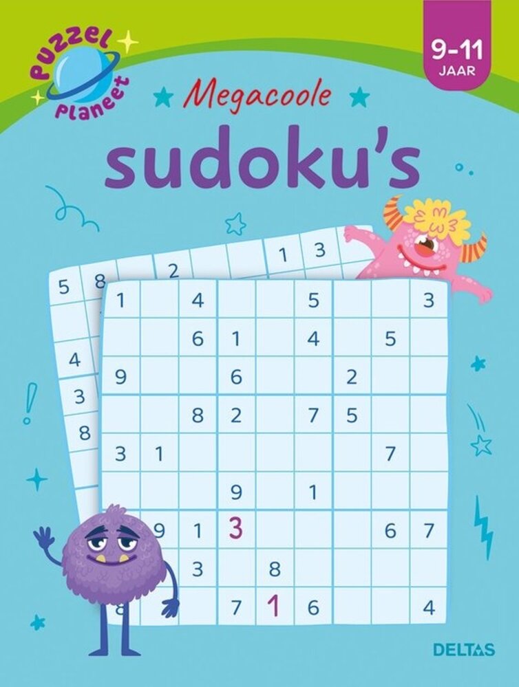 Deltas Puzzelplaneet - Megacoole sudoku's (9-11 jaar)