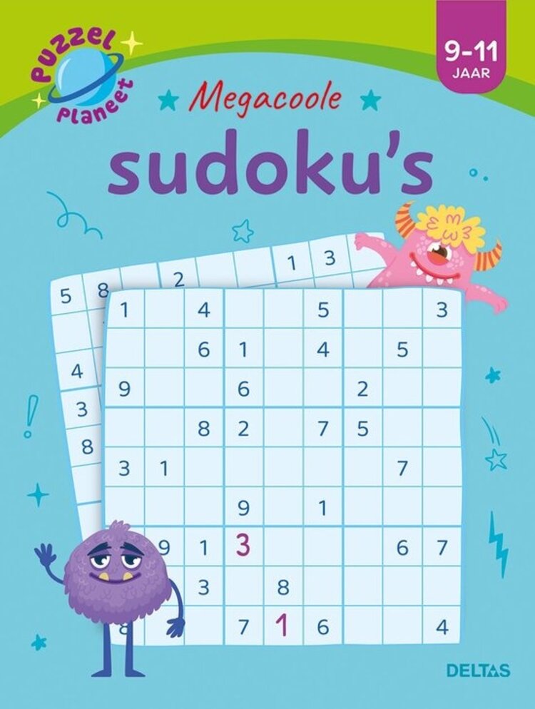 Deltas Puzzelplaneet - Megacoole sudoku's (9-11 jaar)