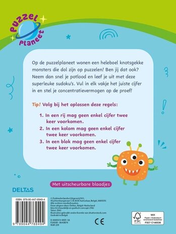 Deltas Puzzelplaneet - Megacoole sudoku's (9-11 jaar)