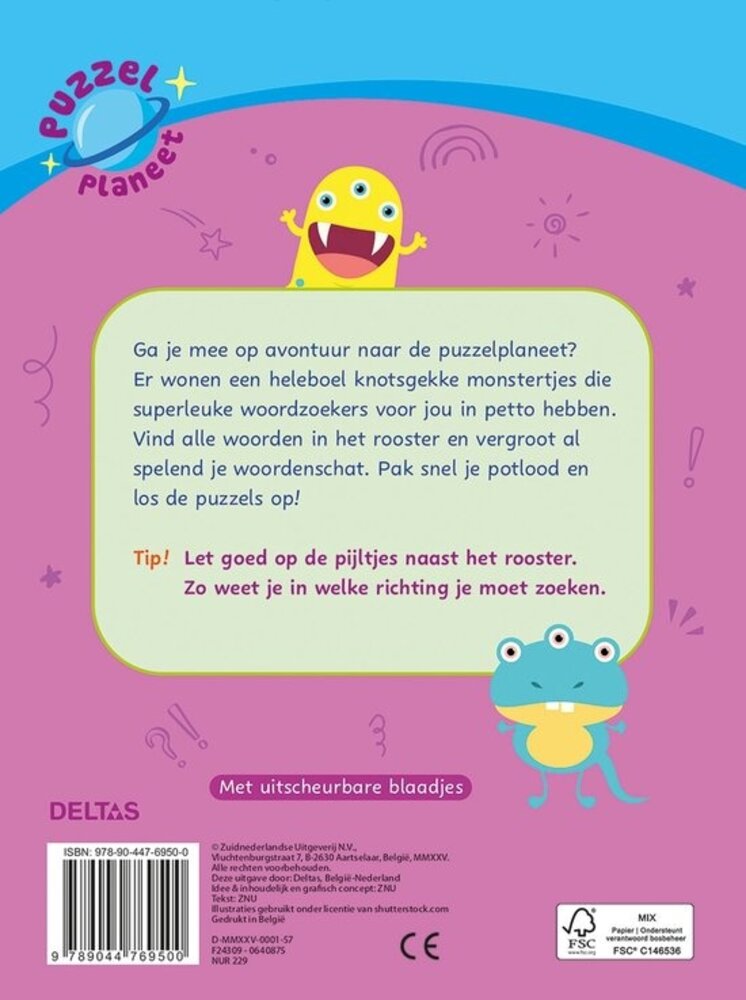 Deltas Puzzelplaneet - Superleuke woordzoekers (7-9 jaar) Deltas Puzzelplaneet - Superleuke woordzoekers (7-9 jaar)