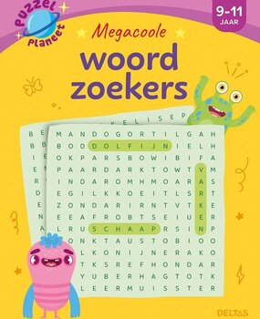 Deltas Puzzelplaneet - Megacoole woordzoekers (9-11 jaar)