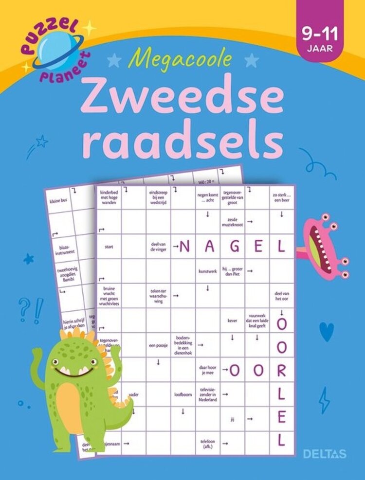 Deltas Puzzelplaneet - Megacoole Zweedse raadsels (9-11 jaar)