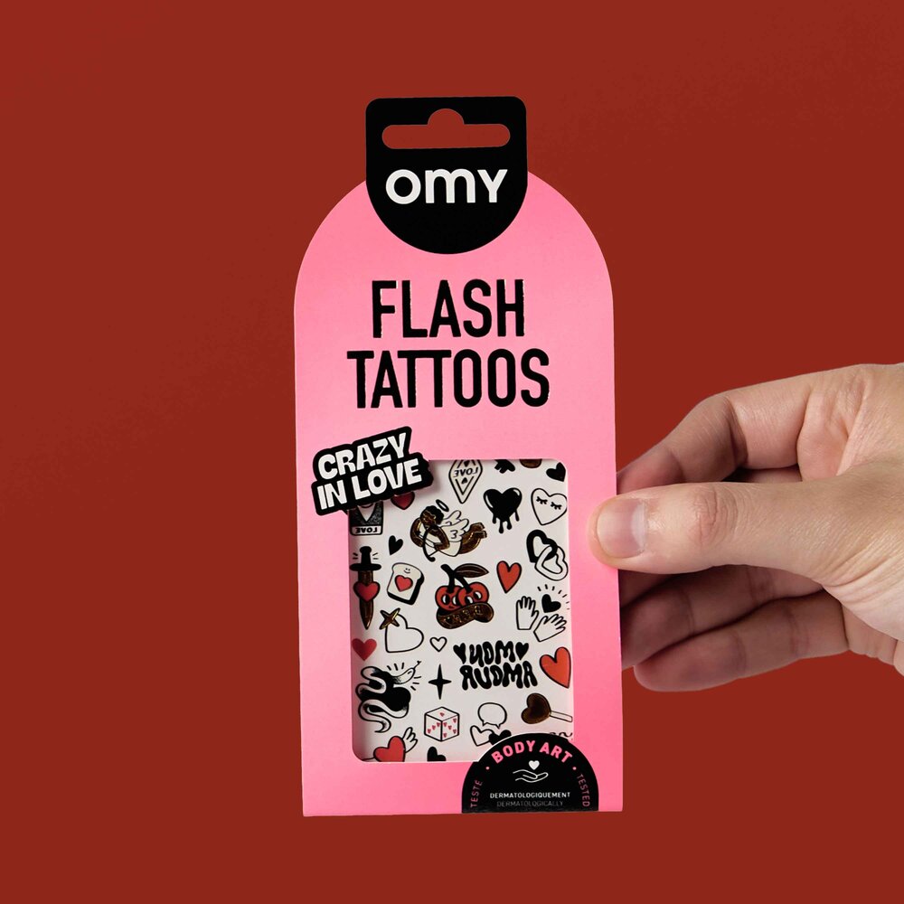 OMY Flash Tattoo - Crazy in Love OMY Flash Tattoo - Crazy in Love
