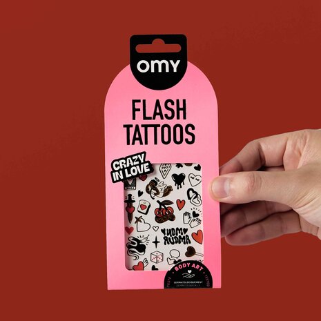 OMY Flash Tattoo - Crazy in Love OMY Flash Tattoo - Crazy in Love