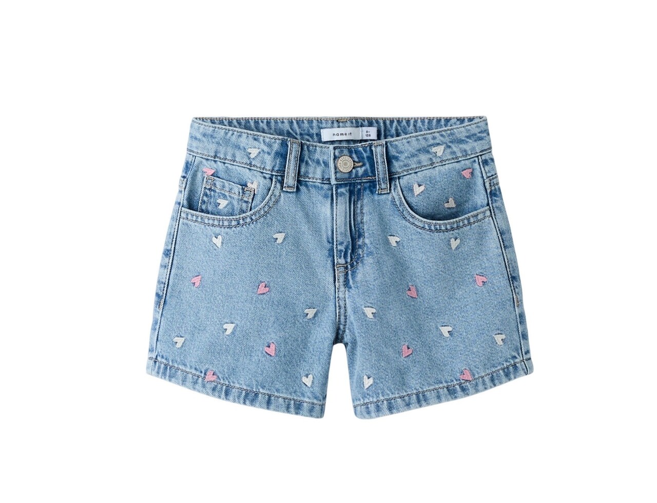 Name It 13229316 NKFBELLA REG DNM SHORTS MULTI HEART